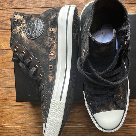Copper and Black Converse - Picture 2 of 6
